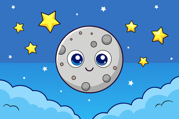 moon sky background is