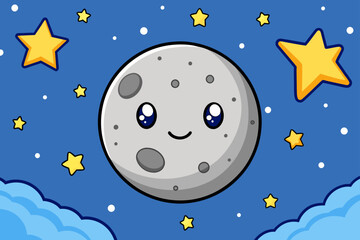 moon sky background is