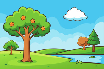 natural background is tree