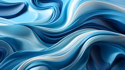 Gardinen Abstract background with a fluid design inspired by water © Pablo