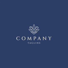 Obraz premium Cannabis logo design icon vector template