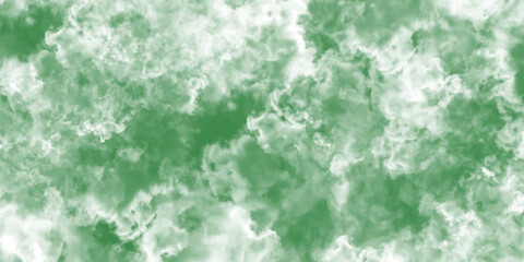 Fototapeta premium Abstract watercolor illustration featuring a Blue and white sky with wispy clouds, set against a turquoise background reminiscent of cement wall texture with old grunge elements