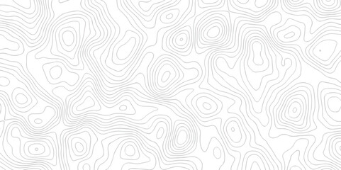 Lines map seamless topographic contour lines vector  pattern. Geographic map and topographic contours map background. Vector illustration. White wave paper reliefs.