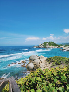 Beautiful beach in Colombia