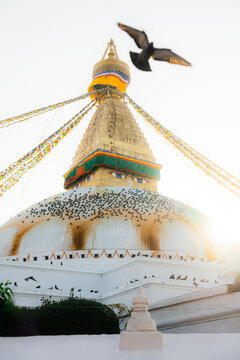 Big Buddha stupa in Kathmandu, Nepal 