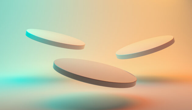 3d rendering podium platform