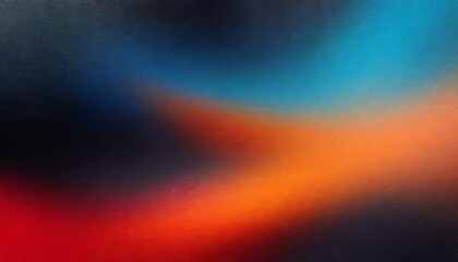 Eternal Energy: Grunge Grainy Background with Vibrant Blue, Orange, Red, and Black Gradient