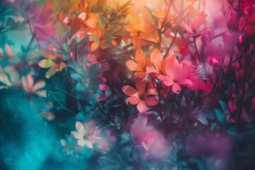 perfect multicolor flower texture background