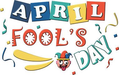 April Fool's Day Typography Texture Plastic