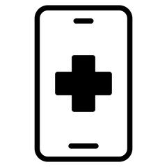 Online consulting icon. online phone medical help for health consultation