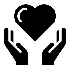 Obraz premium Healthcare symbol. Medicine cross over the hand icon