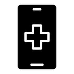 Online consulting icon. online phone medical help for health consultation