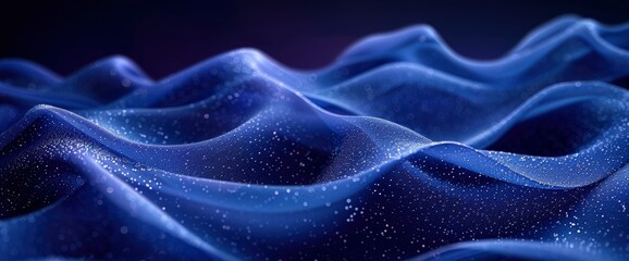 Obraz premium Dark blue dynamic gradient lines abstract background, Background HD For Designer