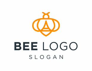 Logo design about Bee on a white background. made using the CorelDraw application. - obrazy, fototapety, plakaty