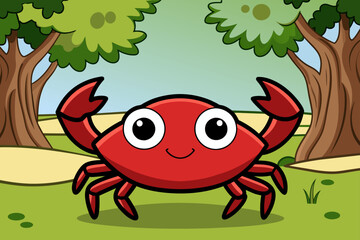 Fototapeta premium crab background is tree