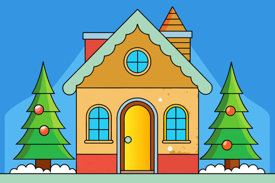 decorations house background is tree