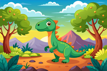 Fototapeta premium dinosaur background is tree
