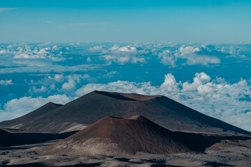 The summit of Mauna Kea, Hawaii island / Big island. the highest point in Hawaii and second-highest...