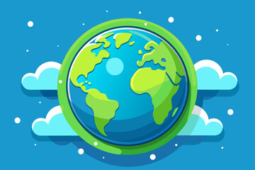 Naklejka premium earth template background is