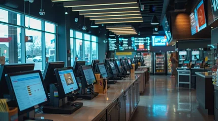 Fotobehang Checkout counters or cash registers © Media Srock