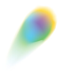 Blur gradient circle shape with gradation of color