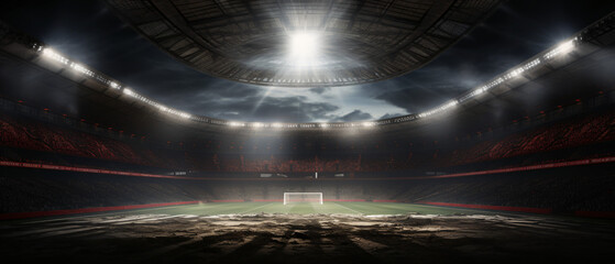 Stadium and spotlight ..