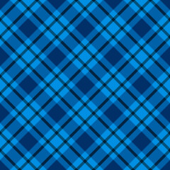 Seamless checkcered plaid tartan pattern blue navy background - 759514911
