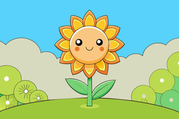 Fototapeta premium flowery background is tree