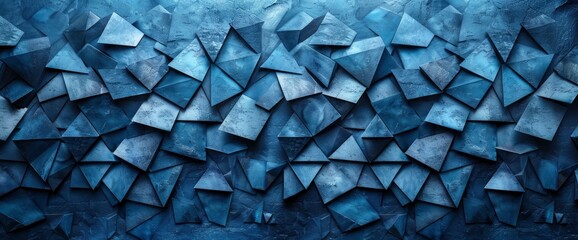 premium deep blue abstract background concept with luxury geometric dark shapes, Background HD For Designer - obrazy, fototapety, plakaty