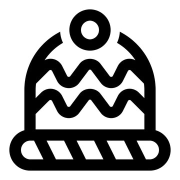 recommend clip art: Skullcaps icon in outline style. Simple villager hat vector illustration — pixel-perfect icon.