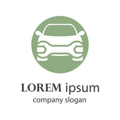 illustration of a car repair shop logo