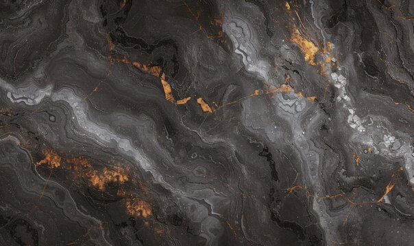 Luxurious dark grey marble. the texture of black and gray marble with gold spots, dust speckles and streaks. drawing for granite and ceramic slabs, countertops or wallpaper