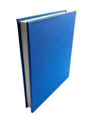 Blue book isolated on a transparent background.