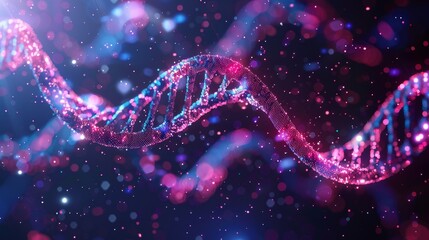 DNA double helix genetic material.  - obrazy, fototapety, plakaty