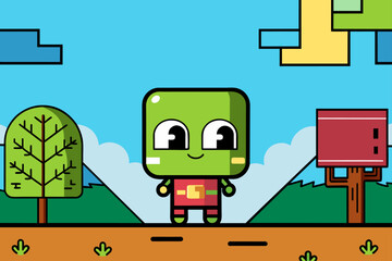 glitch background is tree