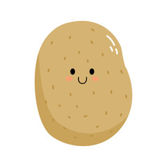 hand drawn cute potato illustration