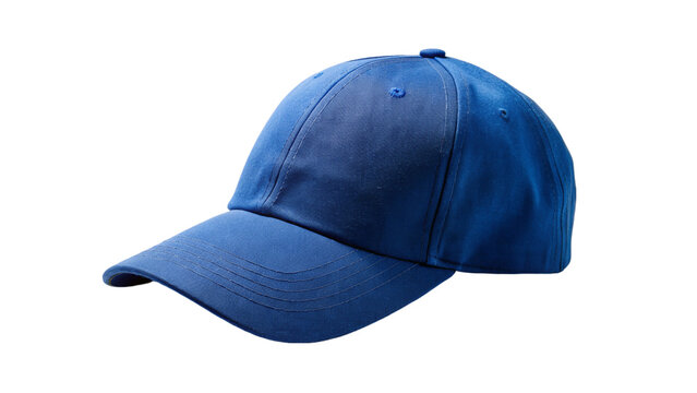 Blue Baseball Cap Isolated On Transparent Background