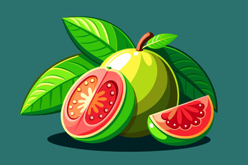 guava fruit background is