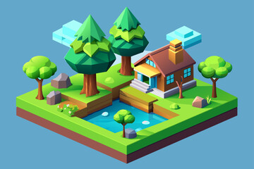 Fototapeta premium 3d design background is tree