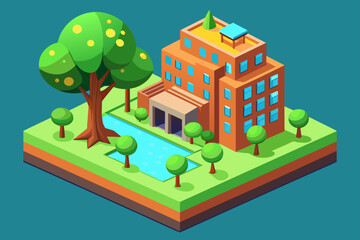 3d design background is tree