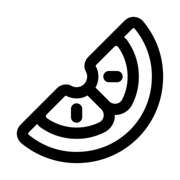 recommend clip art: Lemon slice icon in outline style. Simple lemonade vector illustration — pixel-perfect icon.