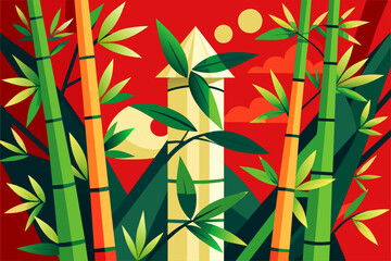 bamboo shoots vegetable background