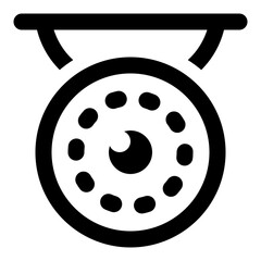 CCTV icon in outline style. Simple dashboard camera vector illustration — pixel-perfect icon.