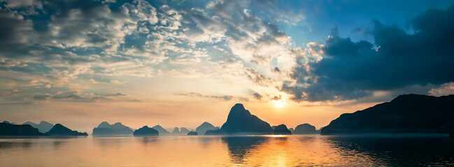archipelago Andaman sea Morning atmosphere Sun rises. Asia Thailand - 759525957