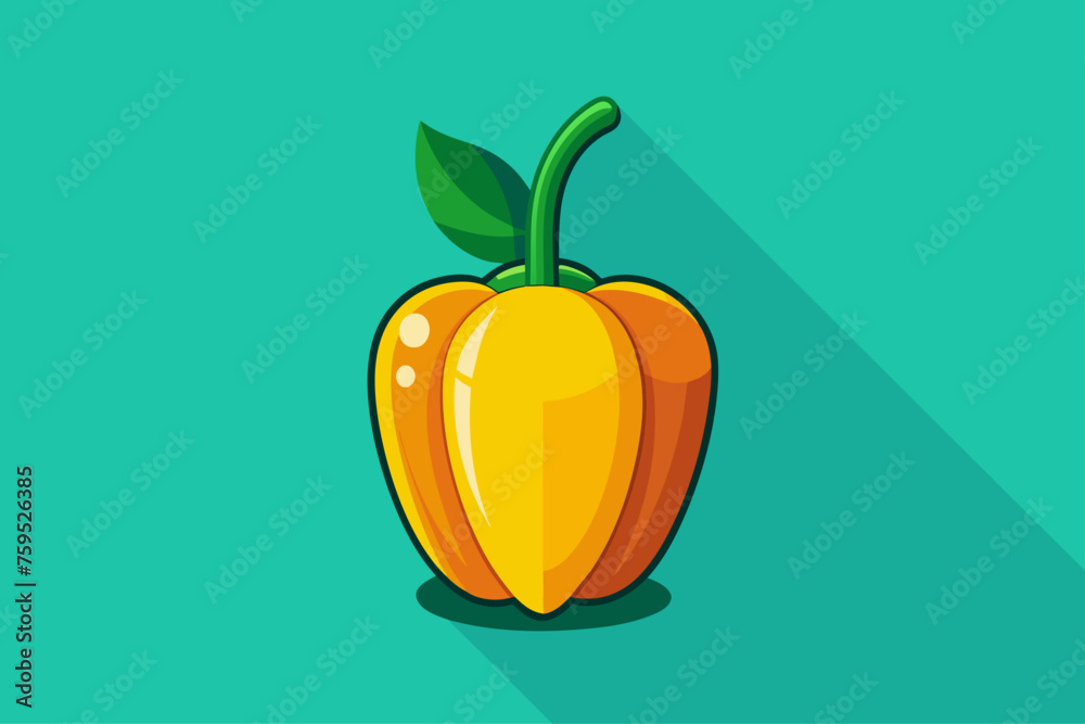 Poster bell pepper vegetable background