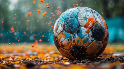 Soccer Ball on the Ground