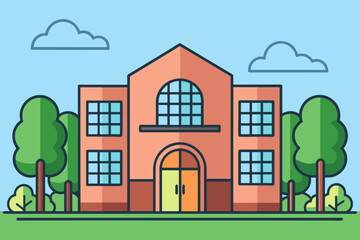 building background is tree