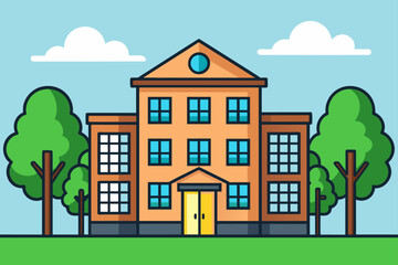 Fototapeta premium building background is tree