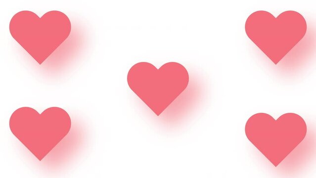 Red Heart 3D beat or pulsating animation Emoji. HD Smiley Emotion Icon Animation, heart shapes against 4K Romantic, lovely, romance, romantic, wedding, love transparent on black background 4K
