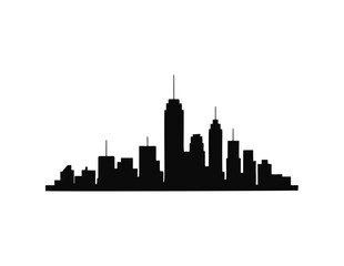 City graphic black white cityscape skyline sketch illustration vector
